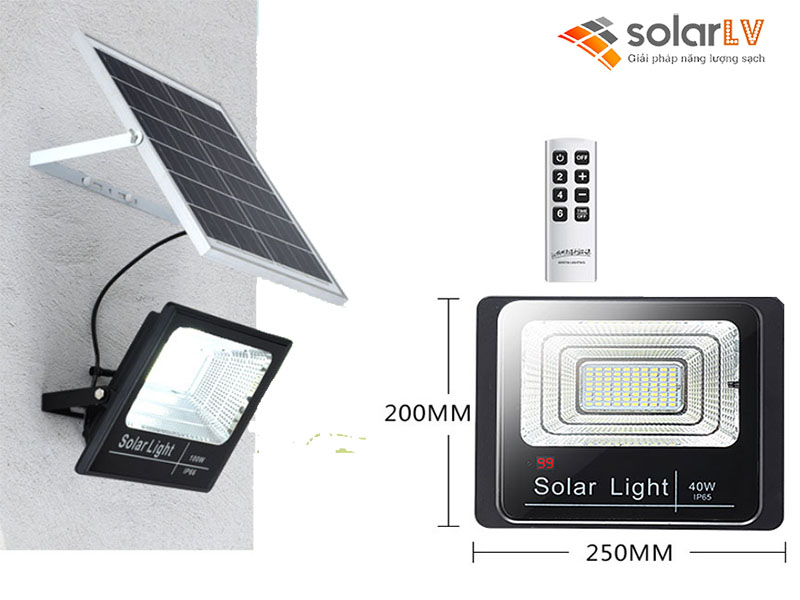 Đèn pha năng lượng mặt trời Solar Light 40W -3