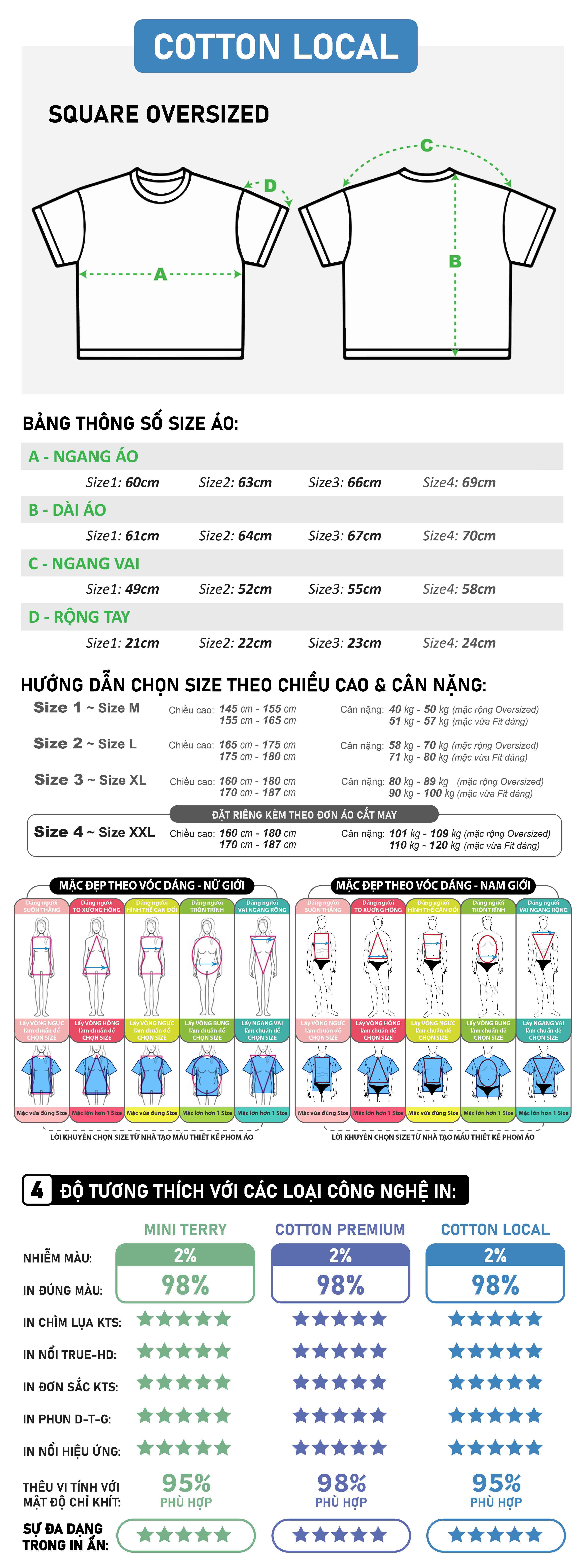 ÁO BOXY THUN COTTON FORM VUÔNG RỘNG CHẤT ĐẸP