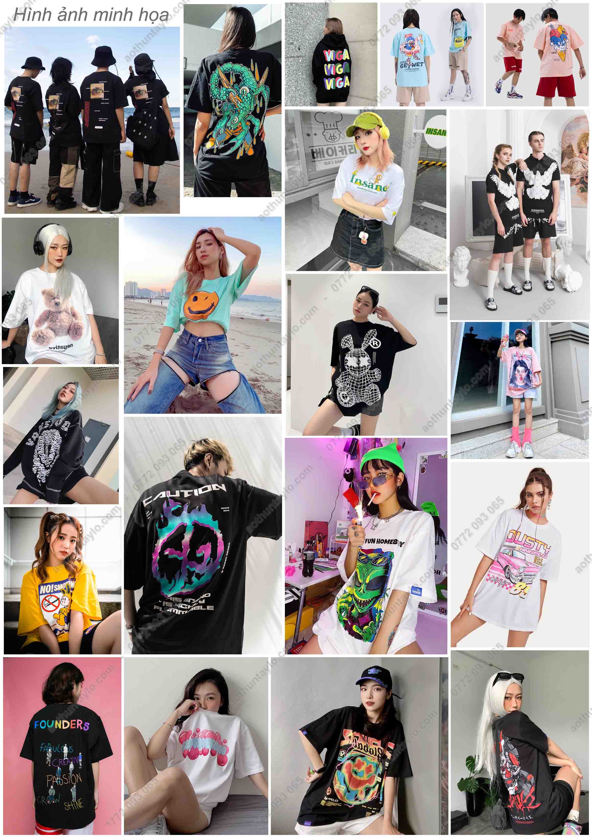 Bảng Giá Sỉ Xưởng MAY IN THẾU Áo Quần Unisex Streetwear Local Brand STVR.vn