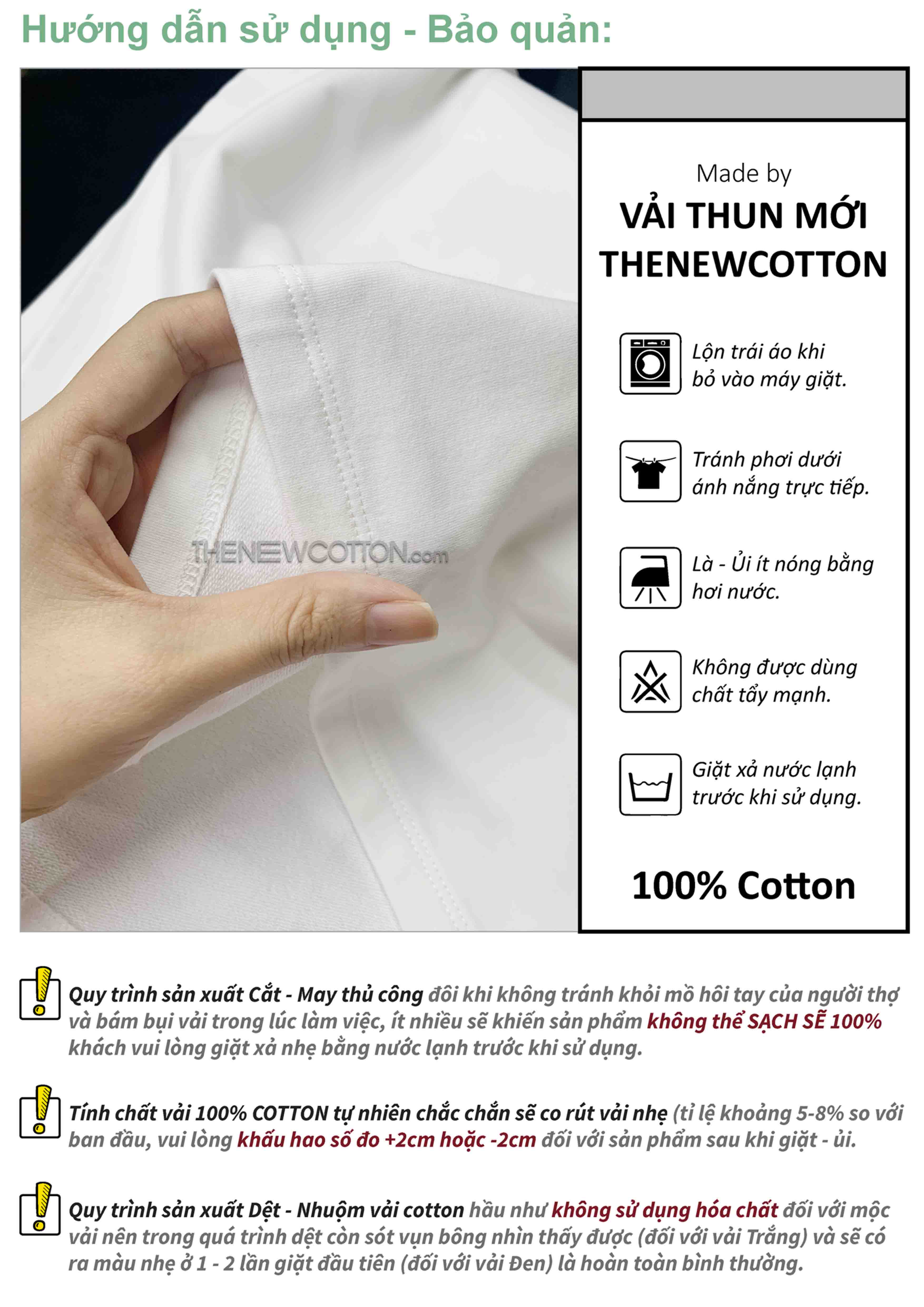 Chuyên Sỉ Phôi Áo Trơn x Vải Thun 100% Cotton Dày Mini Terry (Top Local) | Xưởng Gia Công Local Brand Theo Yêu Cầu - TheNewCotton.com