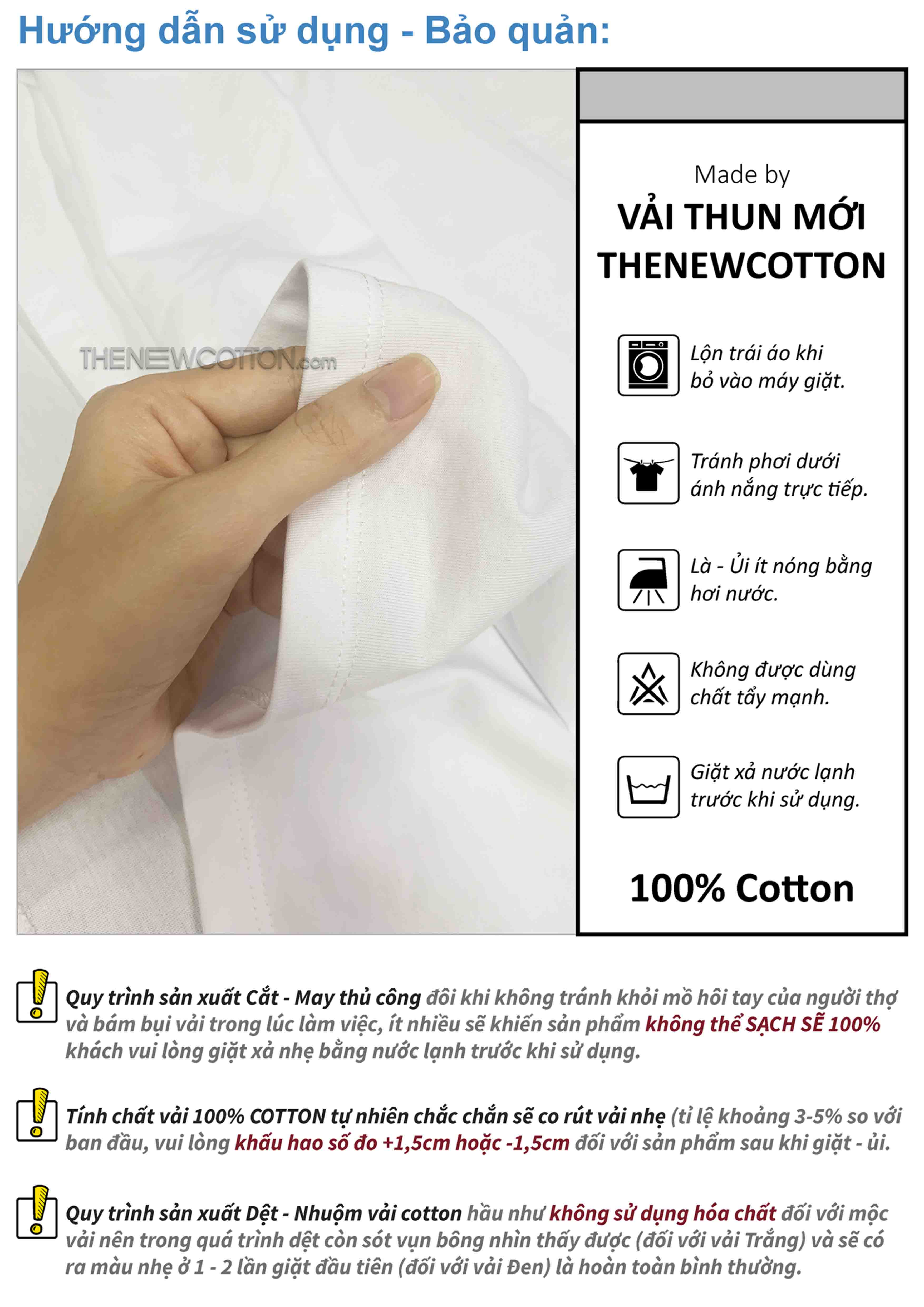 Chuyên Sỉ Phôi Áo Trơn x Vải Thun 100% Cotton Local Brand (Top VN) | Xưởng May Áo Unisex STreetwear Theo Yêu Cầu - TheNewCotton.com