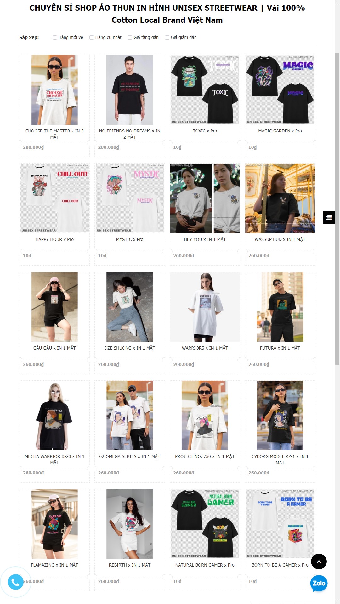 Xưởng Chuyên Sỉ Áo Thun Uniex Streetwear In Hình Kinh Doanh Online Local Brand Việt Nam - TheNewCotton