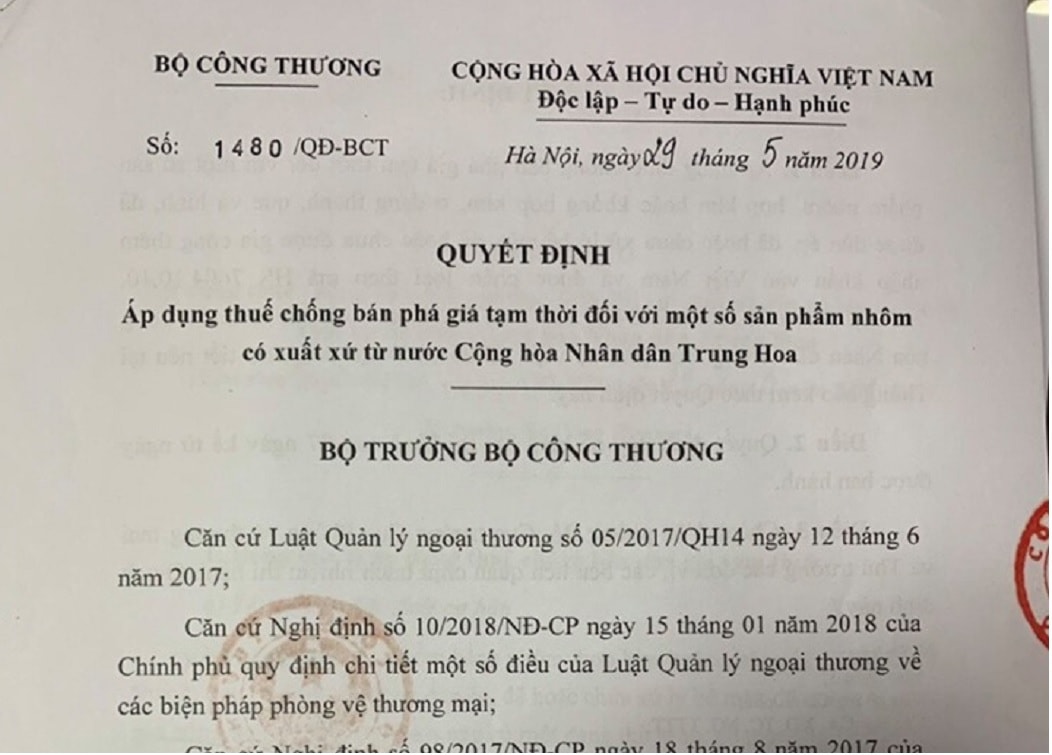 NGUYÊN NHÂN GIÁ NHÔM THANH, NHÔM ĐỊNH HÌNH TRONG NƯỚC BIẾN ĐỘNG MẠNH