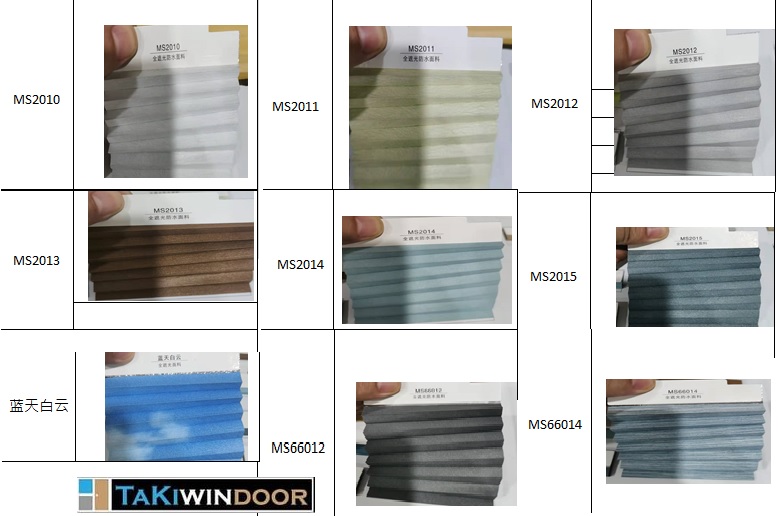 Bảng màu lá rèm tổ ong