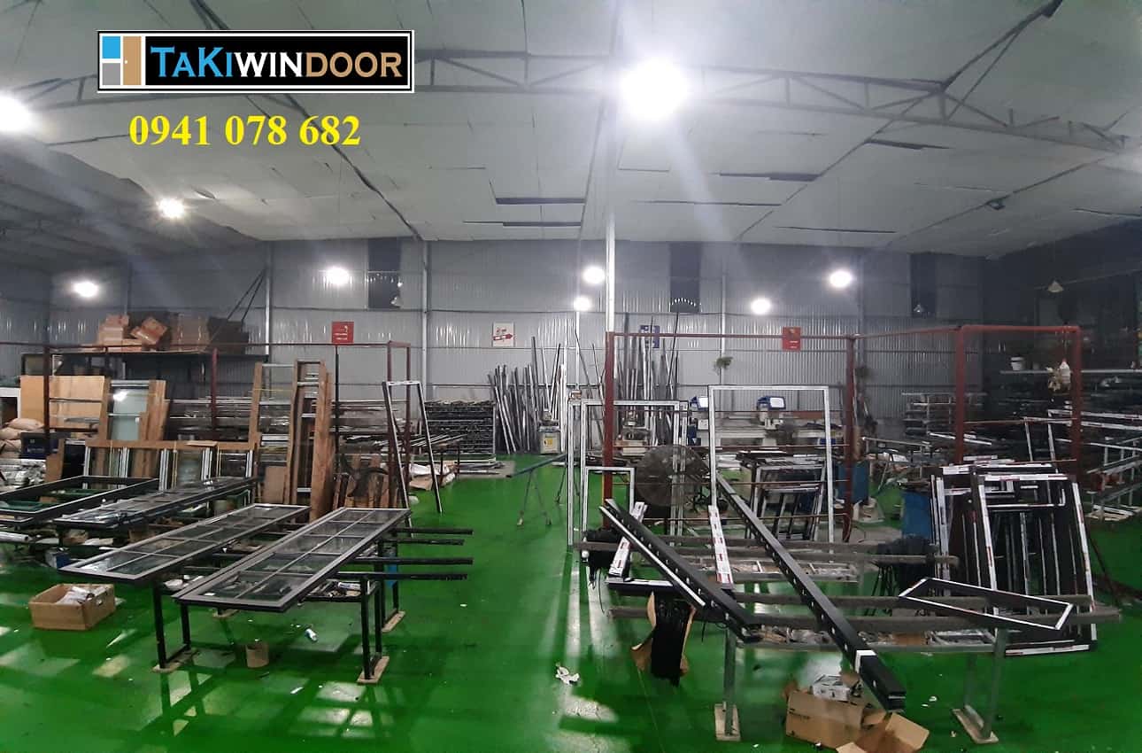 Xưởng sản xuất cửa nhôm của Takiwindoor tại Thái Bình