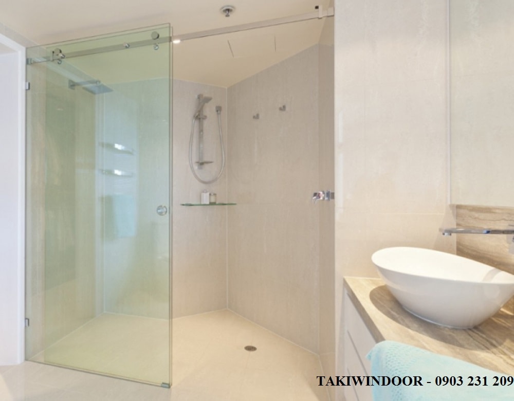 Cabin phòng tắm kính cường lực cánh lùa hệ 10x30