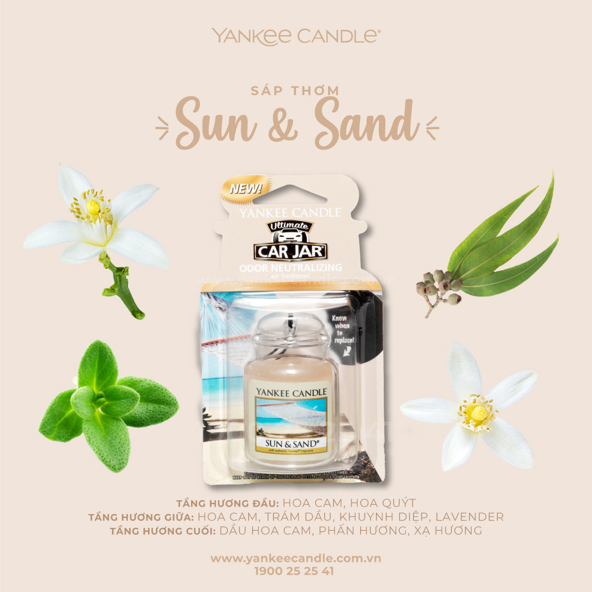 Sáp thơm xe Yankee Candle