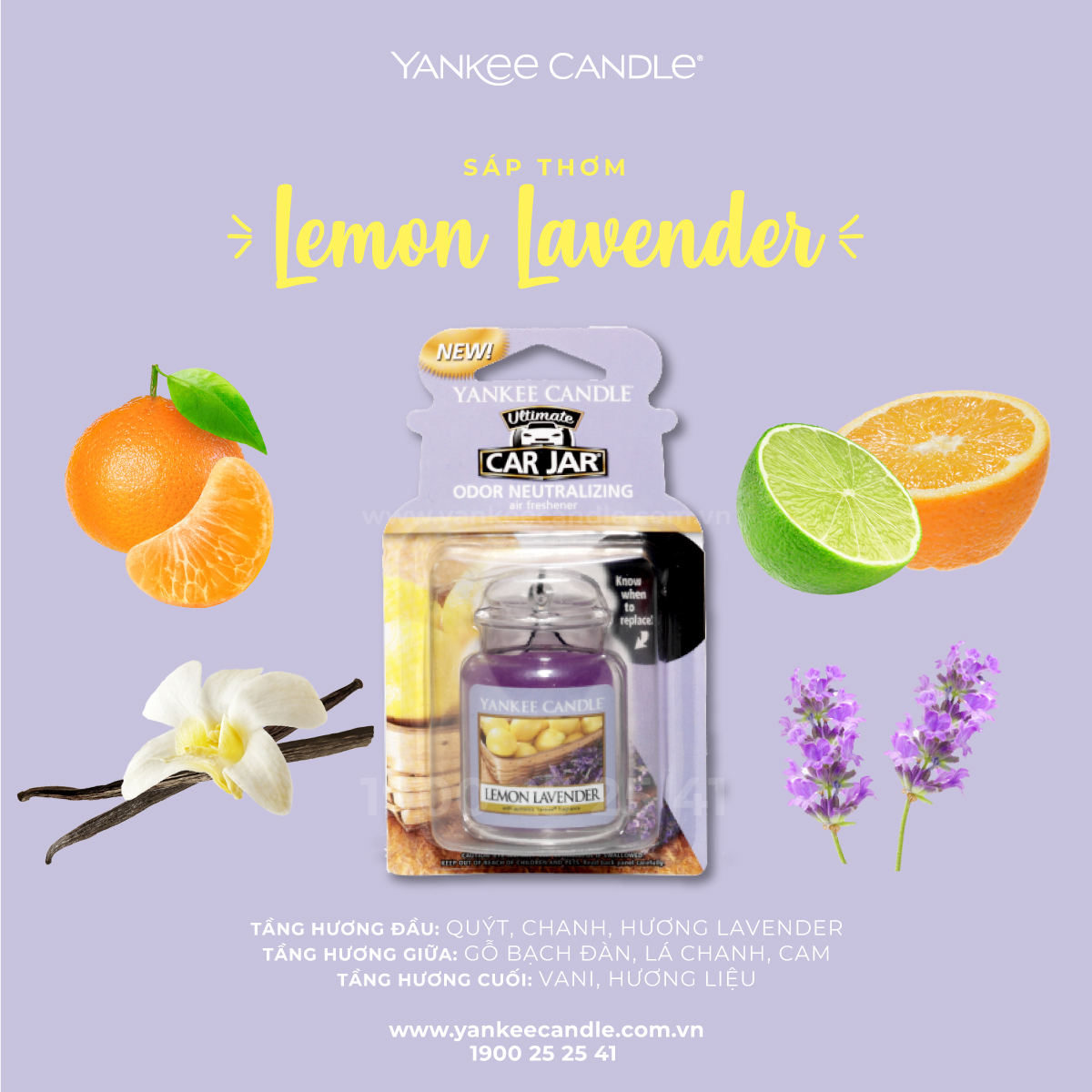 Sáp thơm xe Yankee Candle