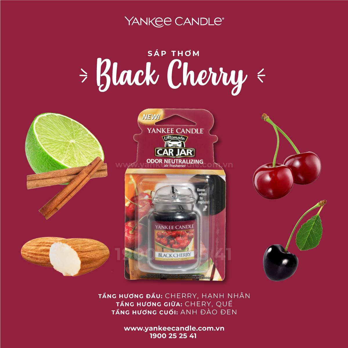 Sáp thơm xe Yankee Candle