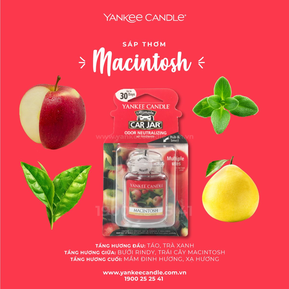 Sáp thơm xe Yankee Candle