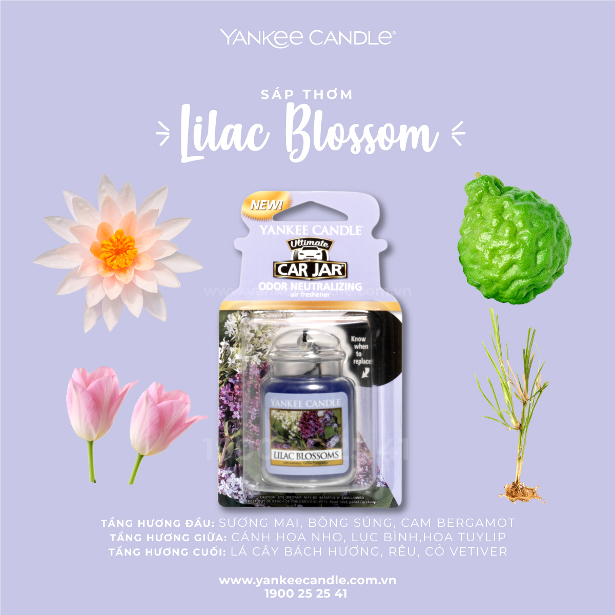 Sáp thơm xe Yankee Candle