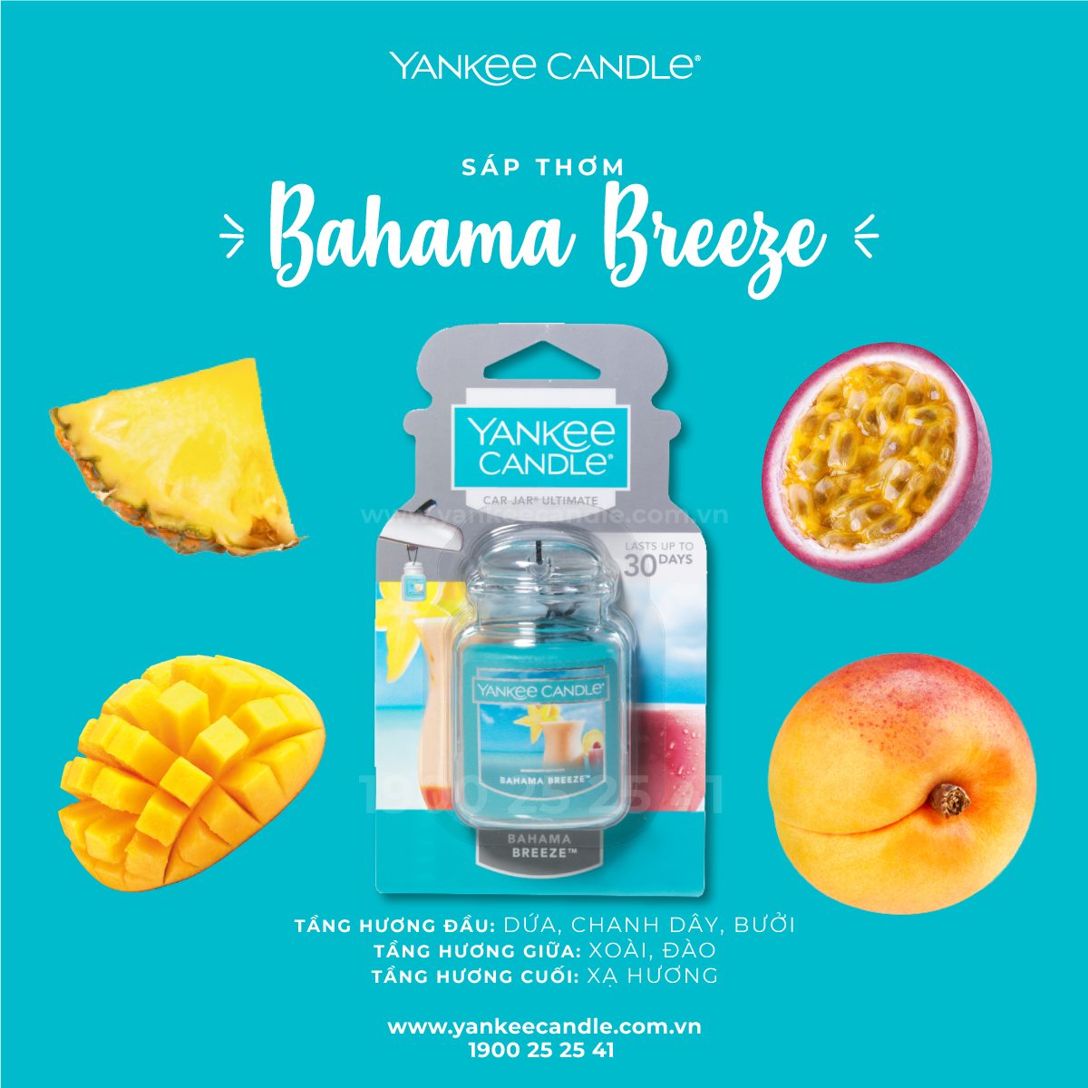 Sáp thơm xe Yankee Candle