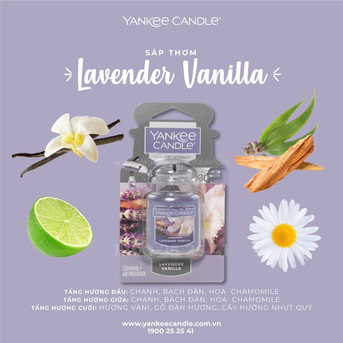 Sáp thơm xe Yankee Candle