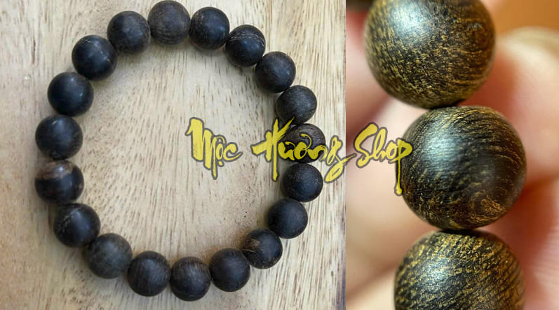 Vòng gỗ trầm hương chìm nước 10li quý hiếm