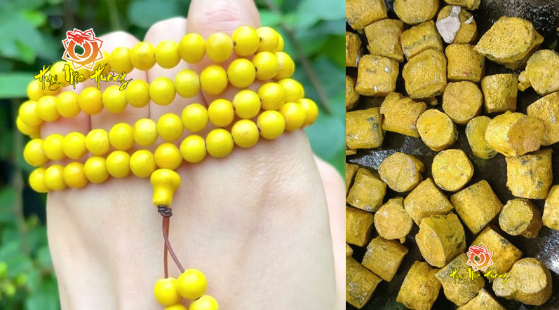 108 hạt san hô vàng tự nhiên size 6-8-10mm giá tại xưởng