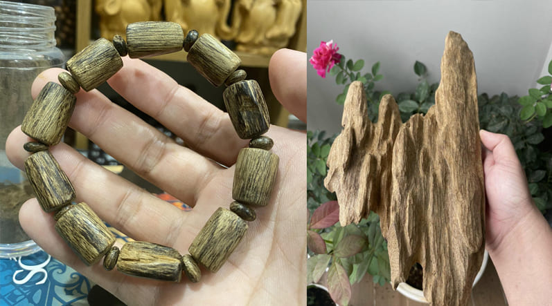 Vòng tay gỗ trầm hương banh đỏ