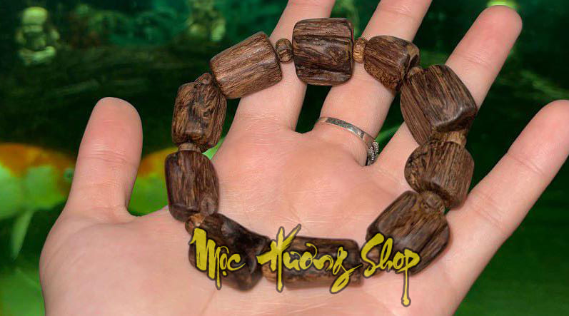 Vòng đốt trúc gỗ trầm hương brunei chìm nước