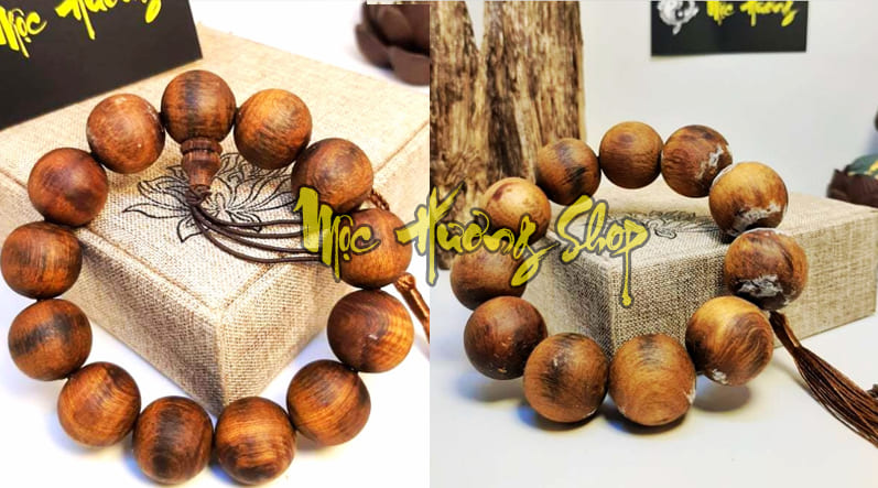 Vòng tay gỗ hoàng đàn tuyết