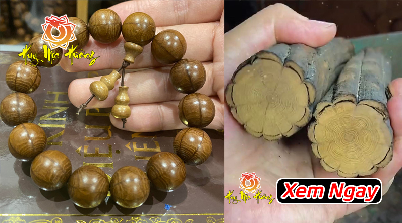 Vòng gỗ mộc liên hoa vân đẹp