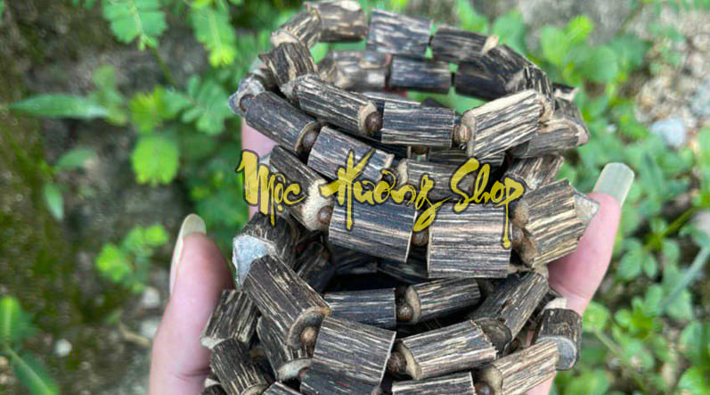 Vòng đốt trúc gỗ trầm hương lào nhiều dầu
