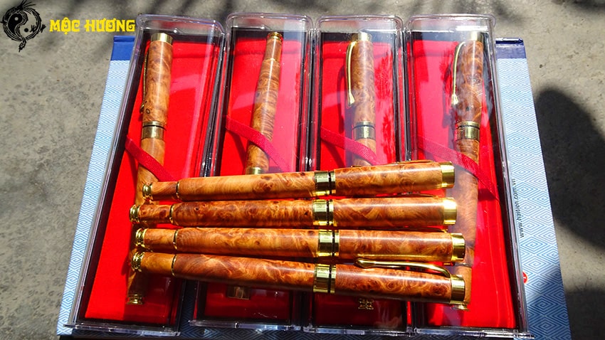 BÚT GỖ NU HUYẾT LONG CAO CẤP nắp đóng - MỘC HƯƠNG SHOP