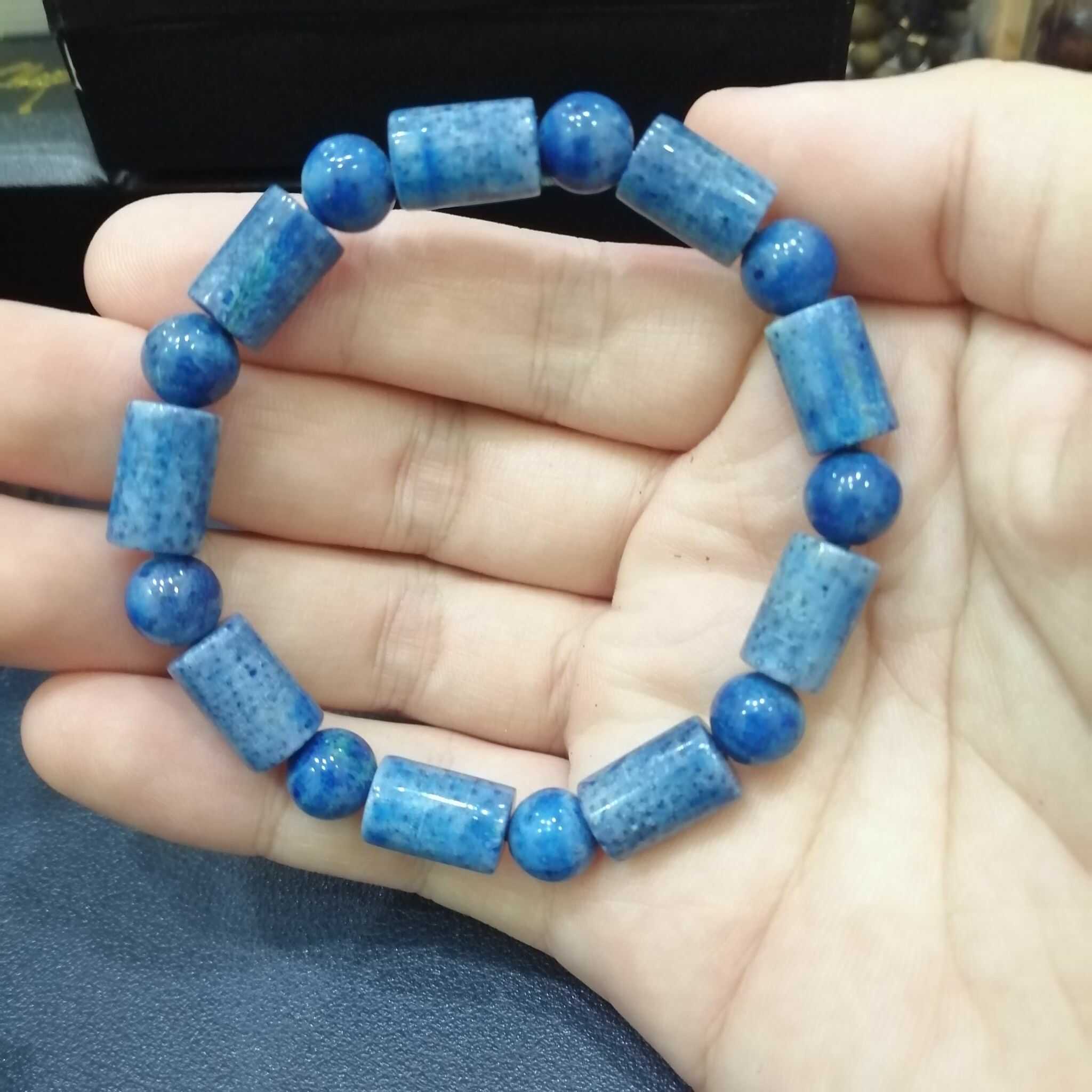 Vòng San Hô Xanh Tự Nhiên Đốt Trúc 8mm