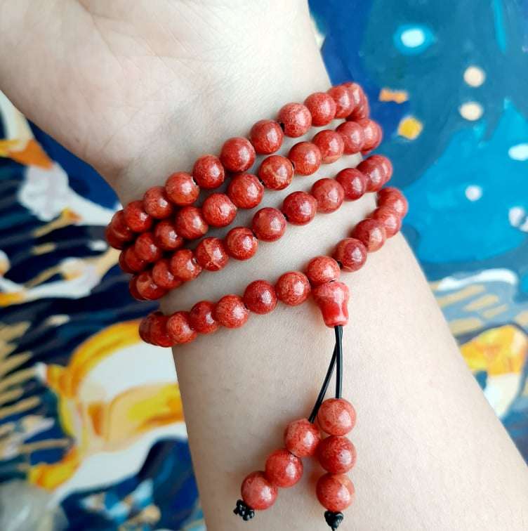 Chuỗi Tràng Hạt San Hô Đỏ 6li 108 Việt Nam Loại Vip