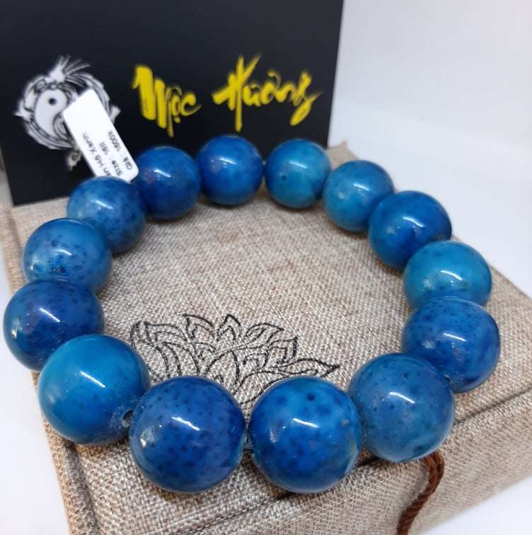 Vòng San Hô Xanh Tự Nhiên 16mm