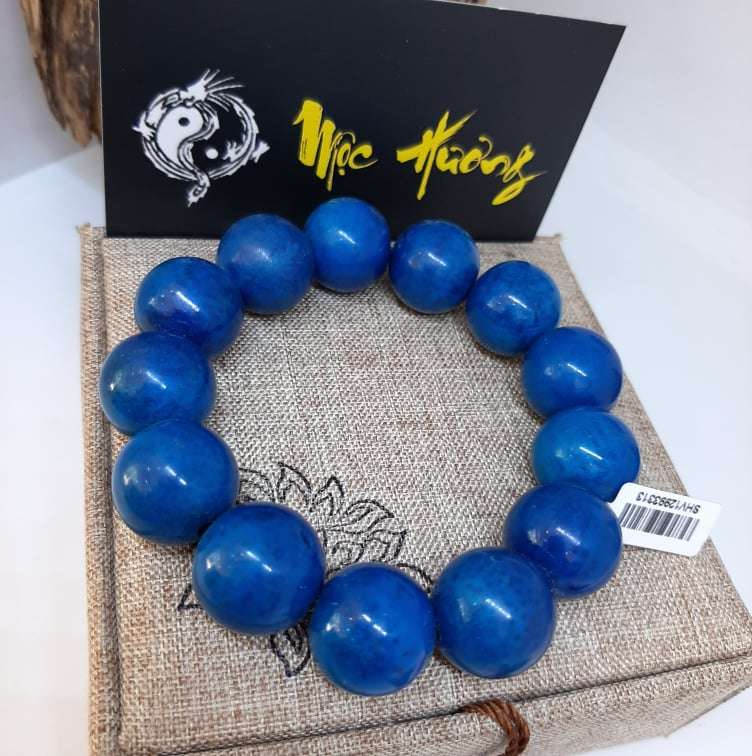 Vòng San Hô Xanh Tự Nhiên 18mm