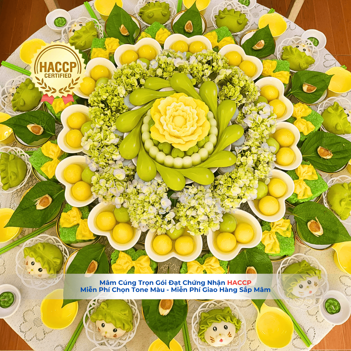 mâm cúng đạt chứng nhận HACCP