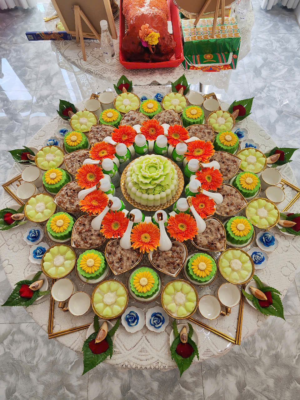 Mâm Cúng Đầy Tháng Bé Trai Tại Hóc Môn