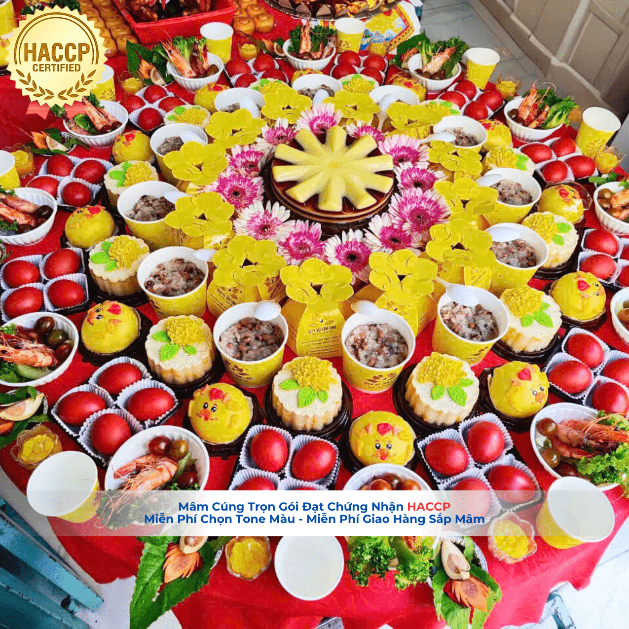 Mâm Cúng Đầy Tháng Truyền Thống Người Hoa