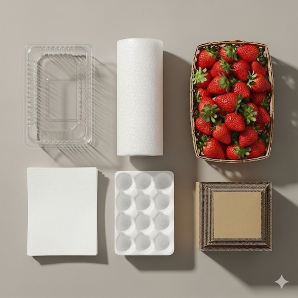 Vật liệu cần thiết để đóng gói dâu tây an toàn