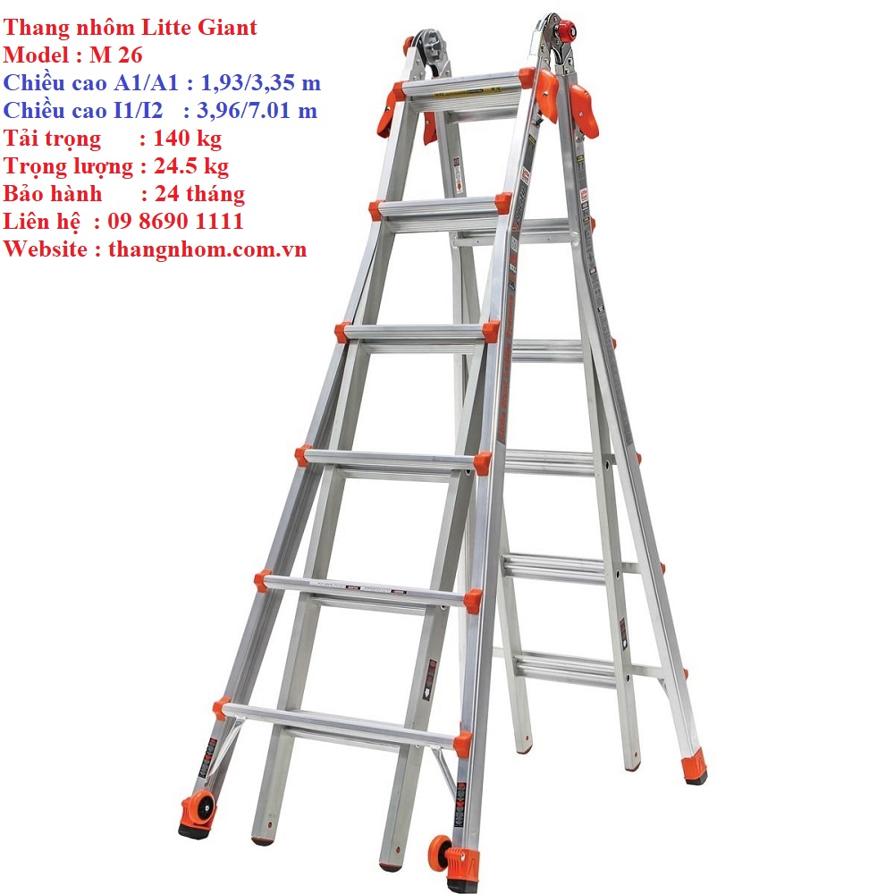 Thang nhôm Little giant M26