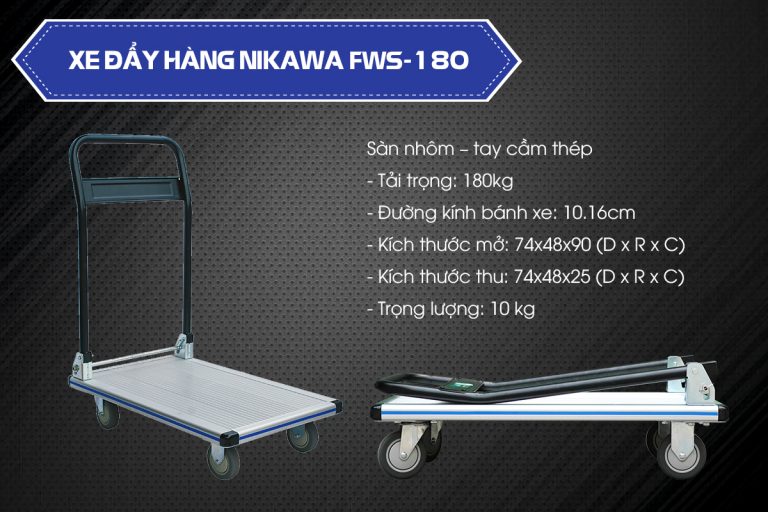 Xe đẩy hàng Nikawa FWS-180 