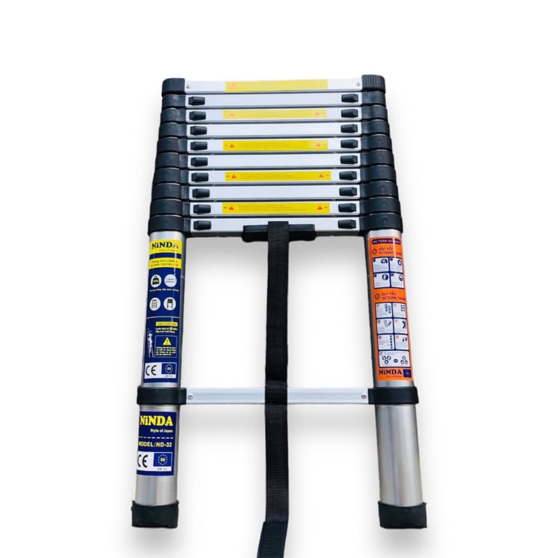 Thang nhôm rút ĐAI ĐEN Ninda ND-5,4m