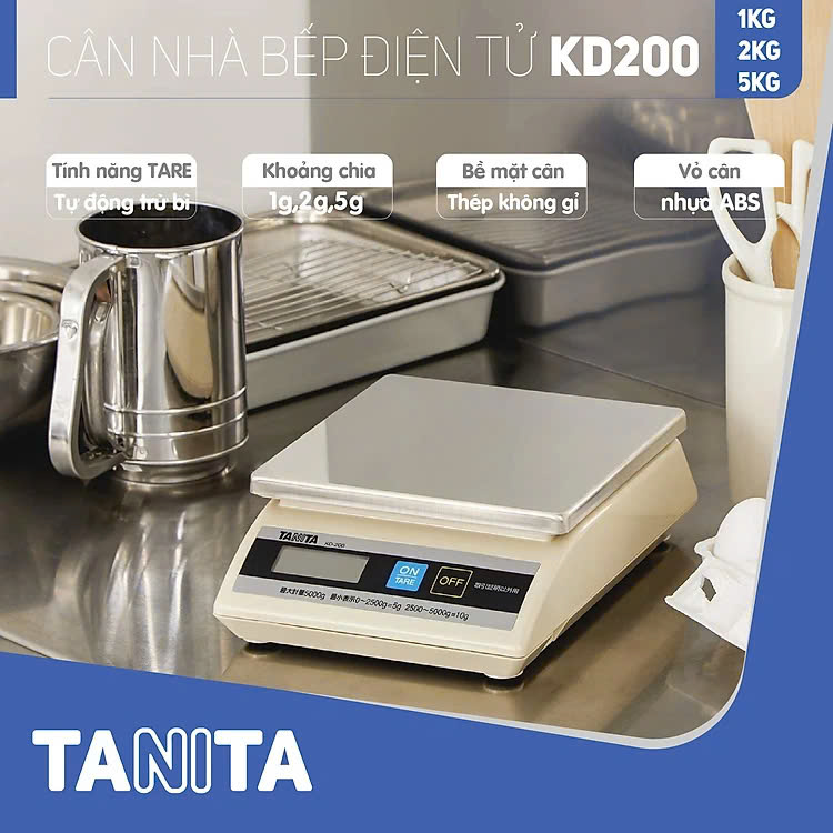 Cân điện tử Tanita KD-200 5kg/5g