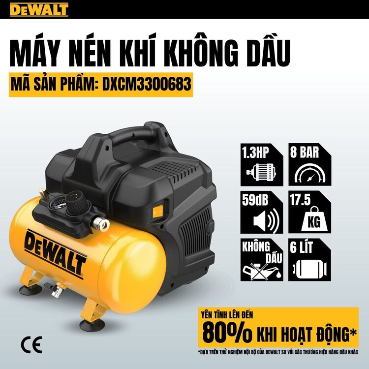 Máy nén khí 6L Dewalt DXCM3300683