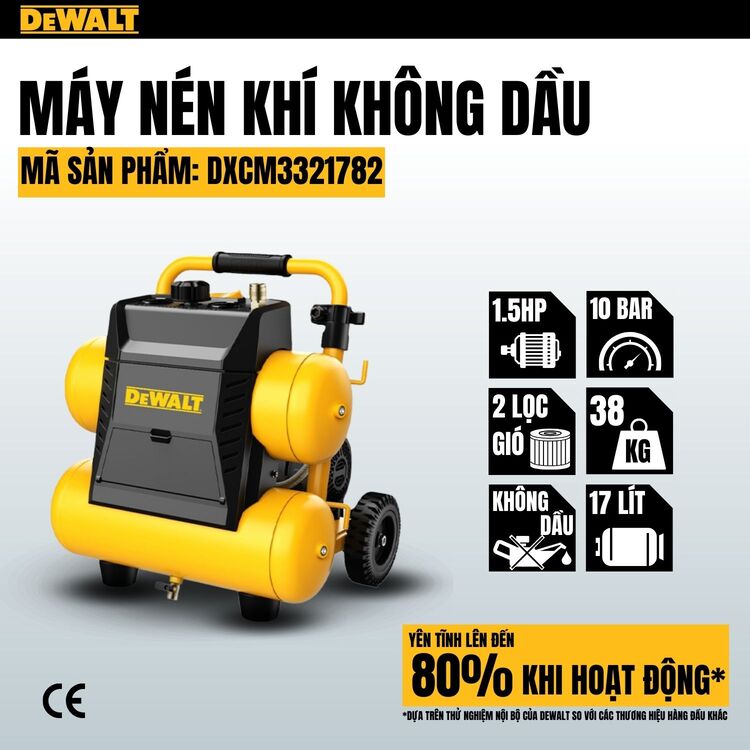 Máy nén khí 17L Dewalt DXCM3321782