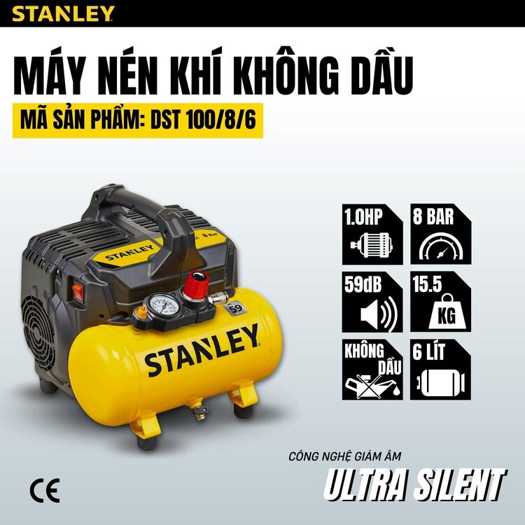 Máy nén khí 6L Stanley Fatmax DST100/8/6