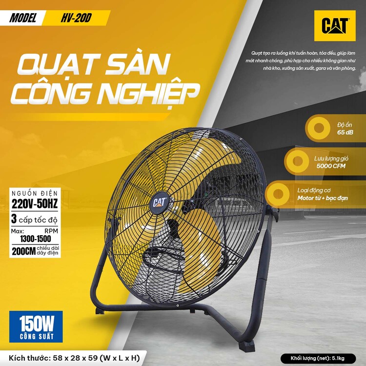 Quạt công nghiệp Caterpillar HV-20D