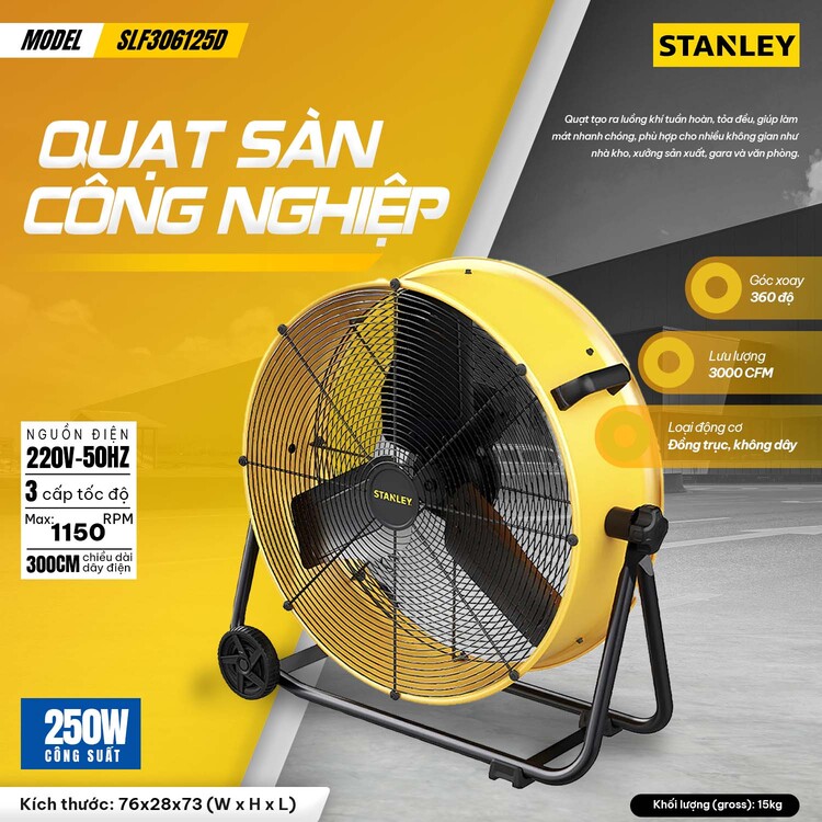 Quạt công nghiệp Stanley SLF306125D
