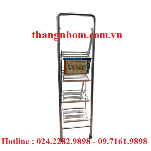 Thang inox Tùng Phát 4 bậc