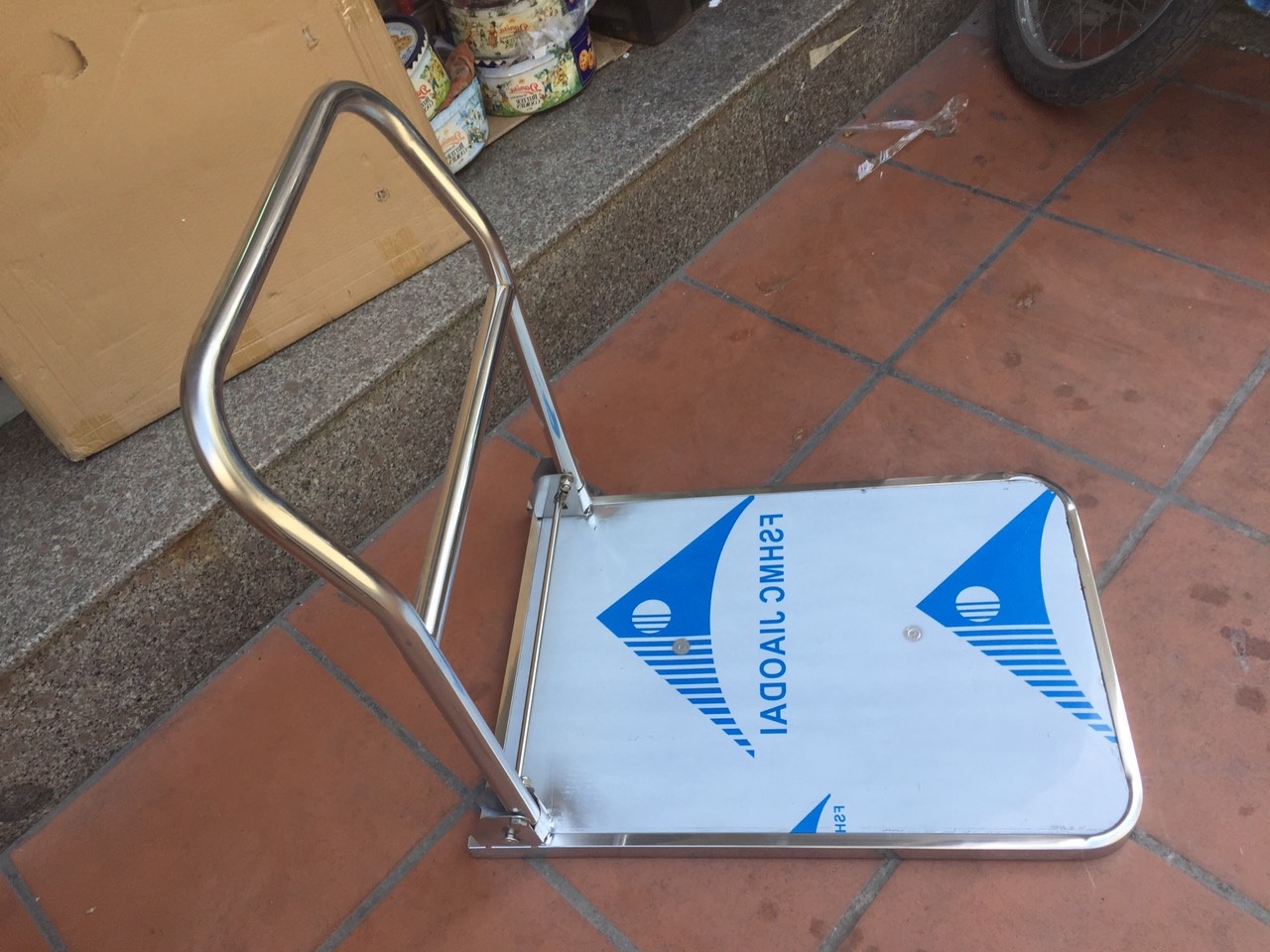 Xe đẩy hàng inox 1 tầng 300kg