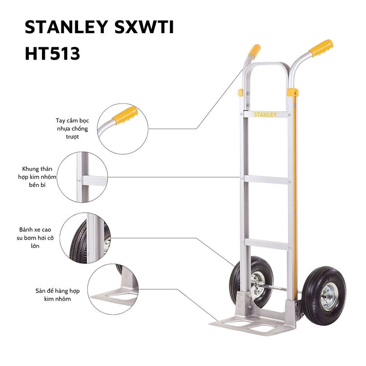 Xe đẩy Stanley 2 bánh HT513 200kg