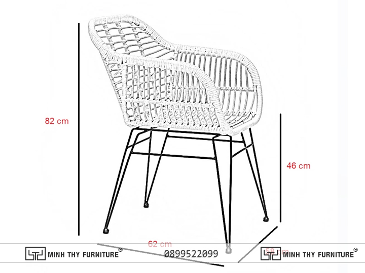 BÀN GHẾ GIẢ MÂY CAFE MT2A277