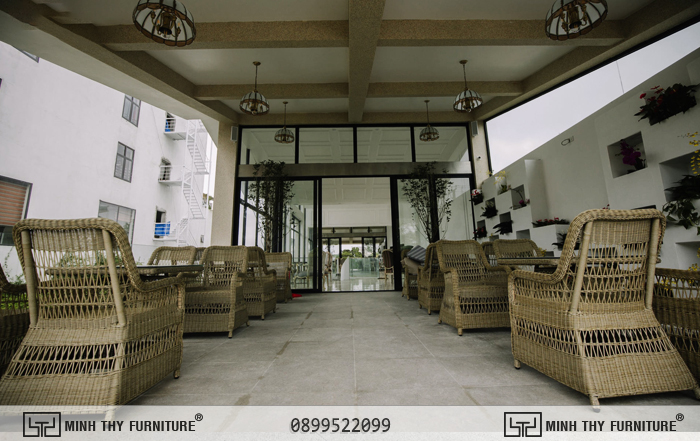 Bàn Ghế nhựa giả mây