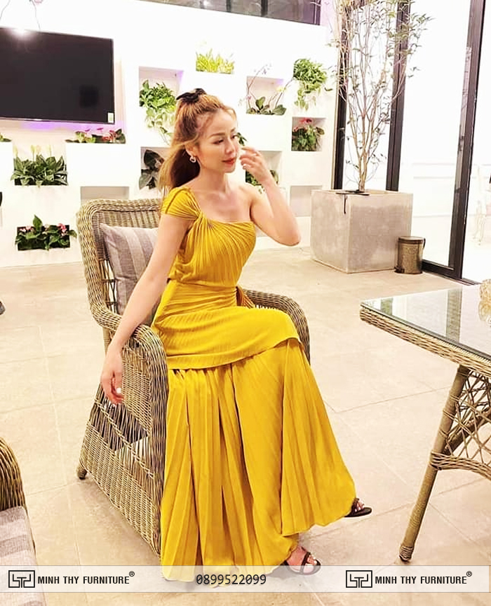 Bàn Ghế nhựa giả mây