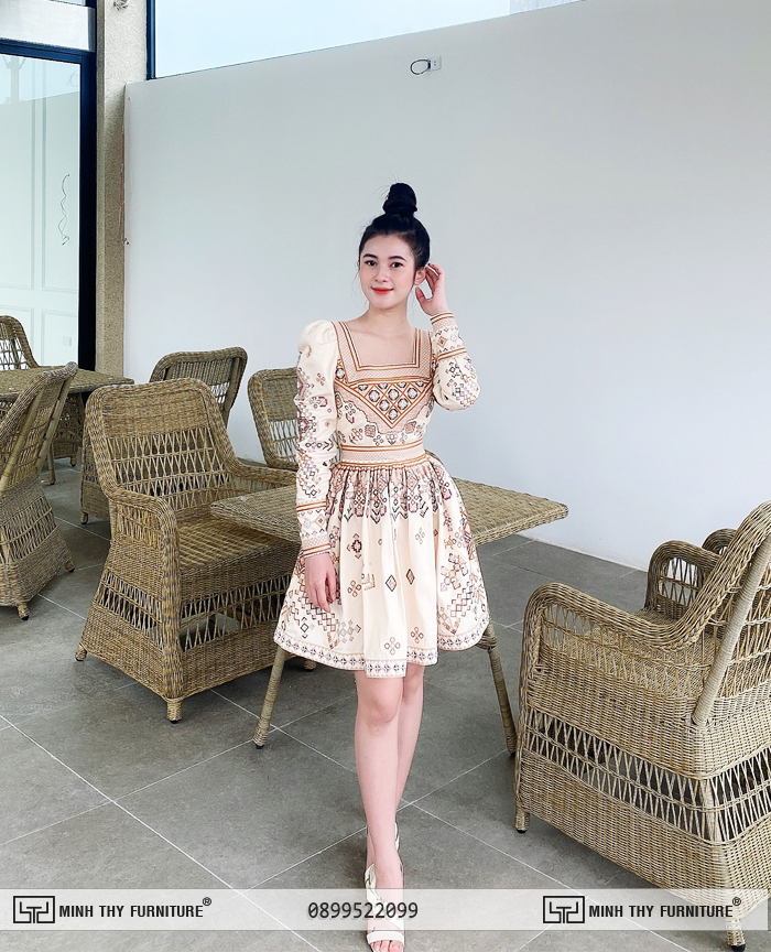 Bàn Ghế nhựa giả mây