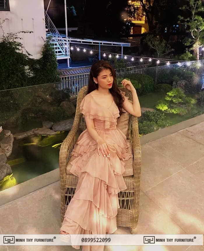 Bàn Ghế nhựa giả mây